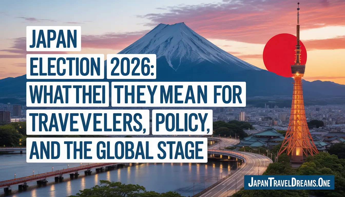 Japan Election Results 2026 What They Mean for Travelers, Policy, and the Global Stages