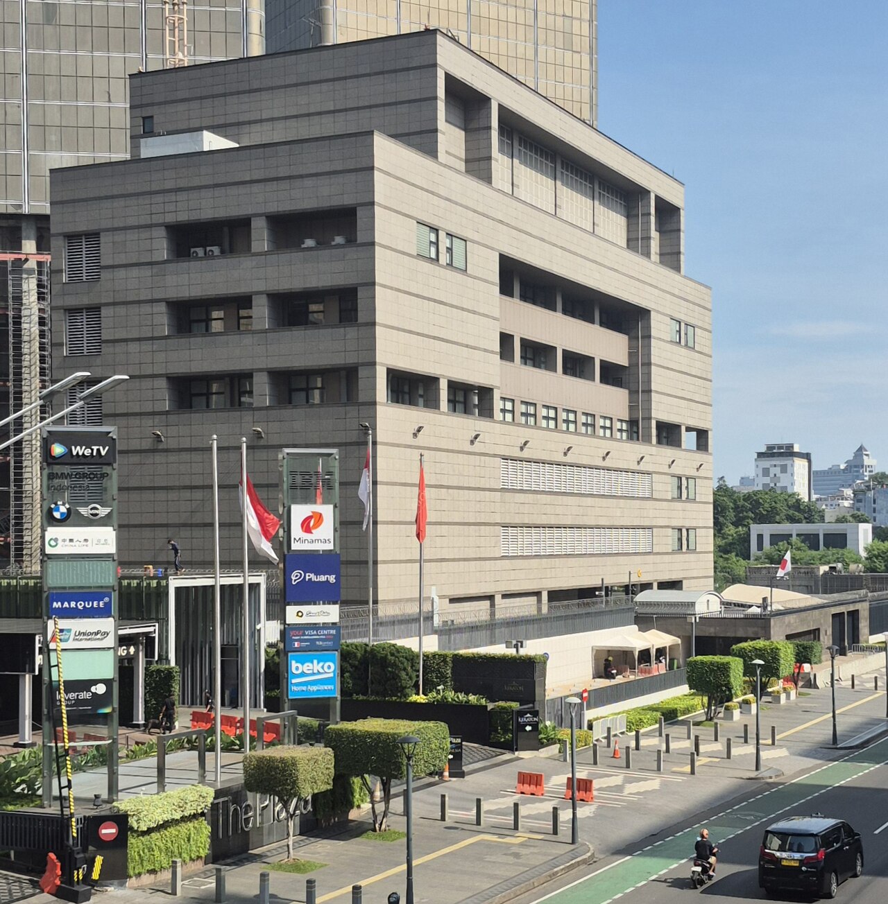 Embassy of Japan in Jakarta - The Embassy of Japan building on Jalan M.H. Thamrin, Jakarta