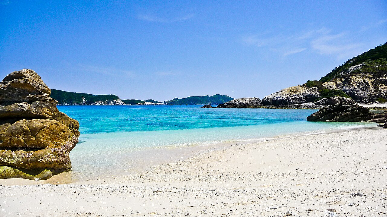Kerama Islands - Turquoise water and white sand in the Kerama Islands off Okinawa
