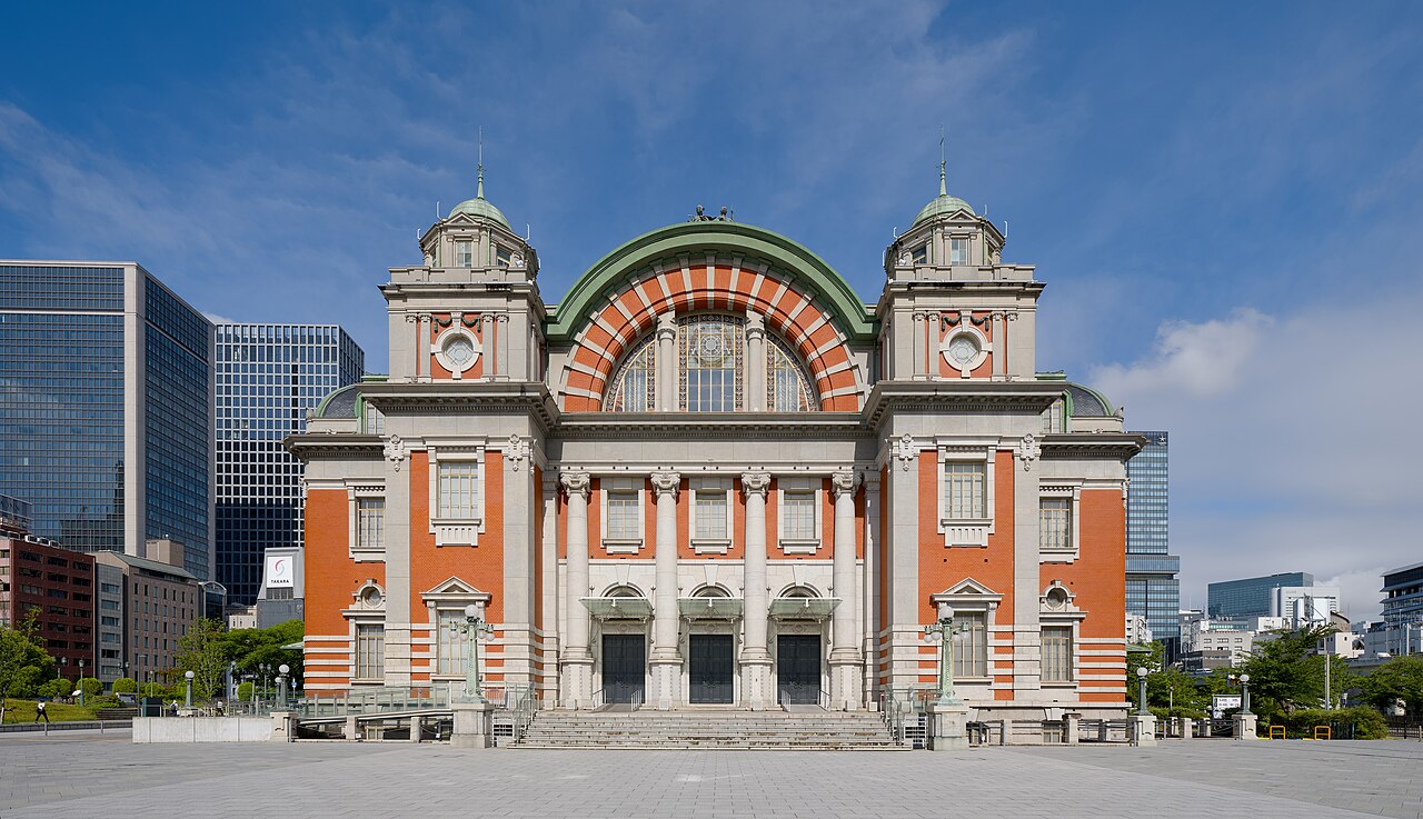 Nakanoshima - The red-brick Osaka City Central Public Hall
