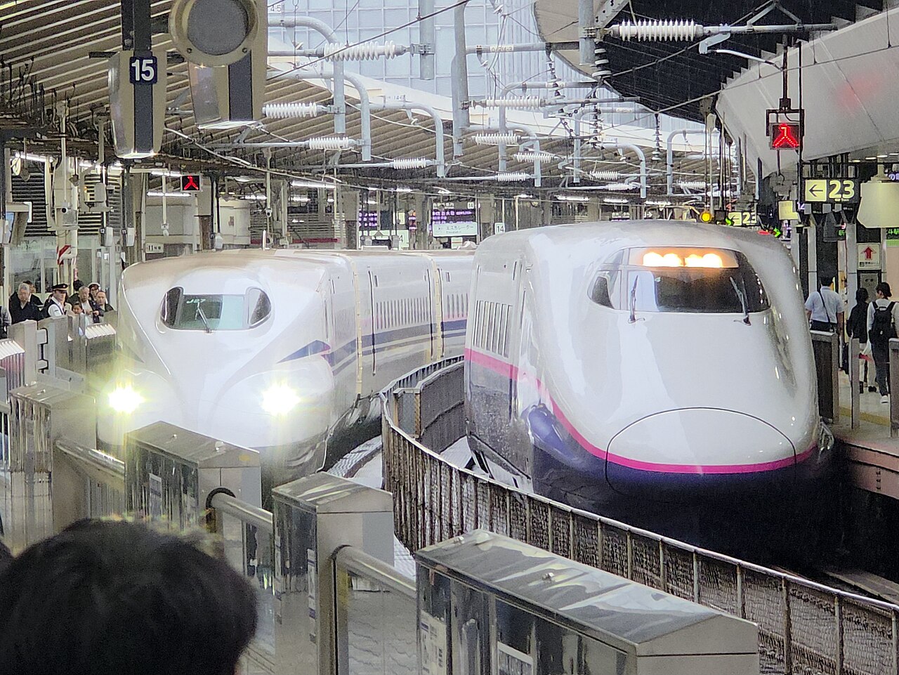 Shinkansen - Shinkansen bullet trains at Tokyo Station