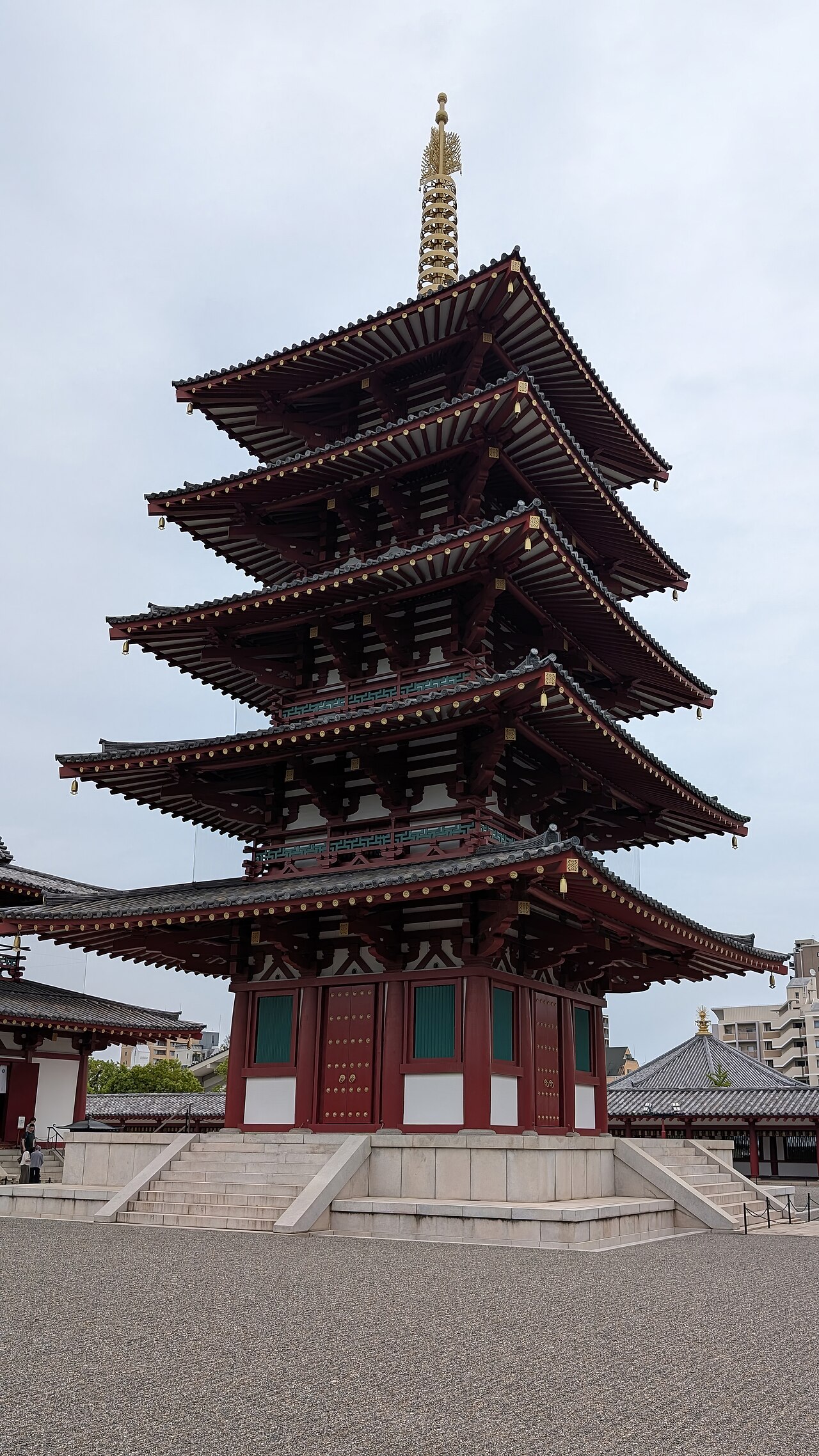 Shitennoji - The five-storied pagoda of Shitennoji Temple