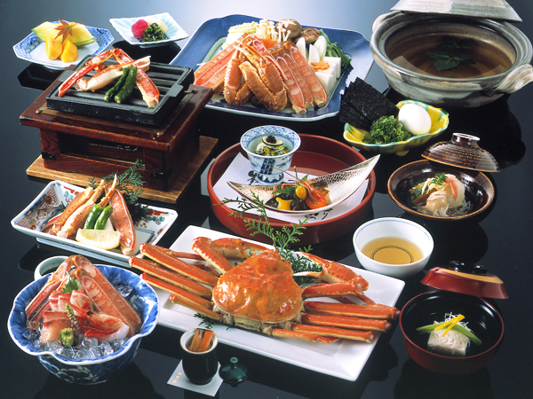 Matsuba crab - A full Matsuba crab kaiseki course served at a Kinosaki ryokan