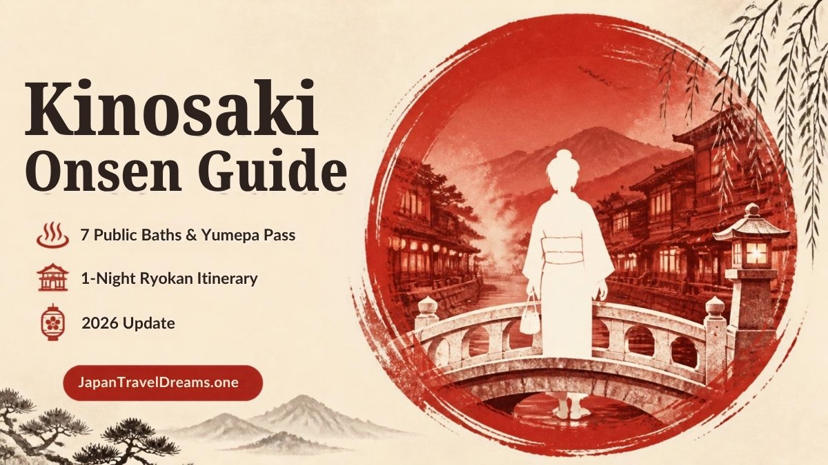 Kinosaki Onsen Guide 2026: 7 Baths, Yumepa Pass & Access